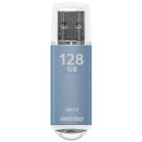 Флешка SmartBuy V-Cut USB 3.0/3.1 128 ГБ, 1 шт., голубой