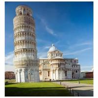 Постер на холсте Пизанская башня (Leaning Tower of Pisa) 50см. x 54см