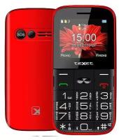 Мобильный телефон Texet TM-B227 красный (2,2"/камера/1500mAh)