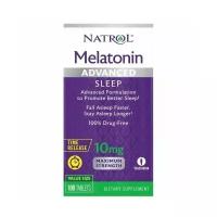 Таблетки Natrol Melatonin Advanced Sleep Time Release, 10 мг, 100 шт