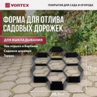 Форма для отливки садовых дорожек "Соты" 28,5*27*4см VORTEX