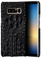 Чехол-накладка-бампер MyPads Premium для Samsung Galaxy Note 8 SM-N950 (Самсунг Галакси Ноте 8) из натуральной кожи крокодила с тиснением экзотич