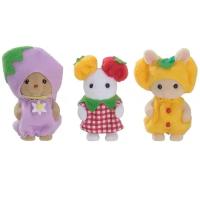 Фигурки Sylvanian Families Малыши в разноцветных костюмах 5592, 3 шт