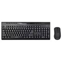 Клавиатура + мышь Oklick 280M клав:черный мышь:черный USB беспроводная
