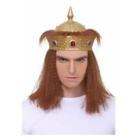 Шляпа-корона с волосами, размер: 56 (арт. ПК180)