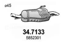 Глушитель выхлопных газов конечный ASSO 347133