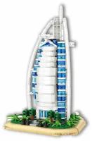 Конструктор LOZ mini Отель Бурдж-эль-Араб 962 детали NO. 1029 Burj AI Arab MiniBlock