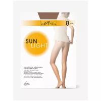 Колготки Omsa Sunlight, 8 den, размер 4, бежевый, коричневый