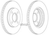 Диск Тормозной Ford Focus 98>05/Fusion 1.4/1.6 01> Передний Вентилируемый Ferodo арт. DDF1072