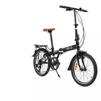 Складной велосипед WELS Folio 20-7 (20", 7 ск, черный, 2021-2022)