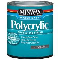 Лак Minwax Polycrylic Protective Finish полуматовый