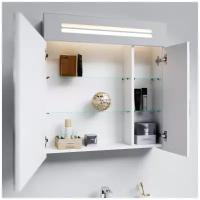 Зеркало-шкаф для ванной, AQWELLA Нео 80 см с подсветкой Neo.04.08
