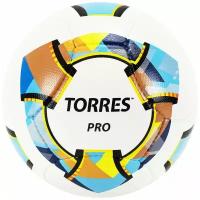 Мяч футб. "TORRES Pro" арт. F320015, р.5, 14 панел. PU, 4 подкл. слоя, ручная сшивка, бело-золот-черн