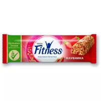 Злаковый батончик Nestle Fitness с клубникой, обогащенный витаминами и минеральными веществами