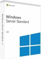 Microsoft Windows Server 2019 Standard, лицензия и диск, английский, количество пользователей/устройств: 1 устройство, бессрочная