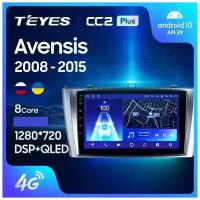 Магнитола TEYES TOYOTA AVENSIS 2008-2015 г. CC2plus 6/128ГБ