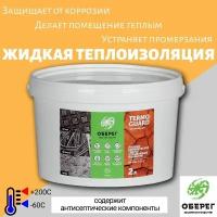 Жидкая керамическая теплоизоляция (стандарт) TermoGuard, 2л/1кг