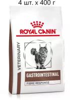 Сухой корм для кошек Royal Canin Gastro Intestinal Gastrointestinal Fibre Response FR31, при проблемах с ЖКТ, 4 шт. х 400 г