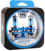 Галогенные автолампы MTF Light серия VANADIUM H4, 12V, 60/55W, комплект 2 лампы