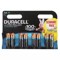 Батарейка алкалиновая Duracell Ultra Power, AA, LR6-8BL, 1.5В, 8 шт