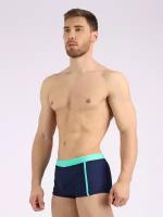 Плавки спортивные мужские, размер 48, темно-синие