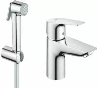 Смеситель для раковины с гигиеническим душем Grohe BauEdge New, хром