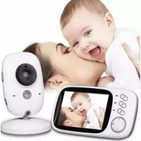 Видеоняня Baby Monitor VB 603, ночное видение, колыбельные мелодии, будильник для кормленя, автономная