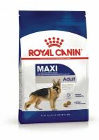 Сухой корм для собак крупных пород старше 15 месяцев Royal Canin Maxi Adult, с мясом, 3 кг