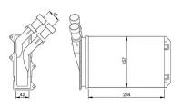 Радиатор печки Nrf 54308