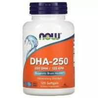 Капсулы NOW DHA-250, 150 г, 120 шт