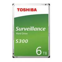 Жесткий диск Toshiba SATA-III 6Tb HDWT860UZSVA Surveillance S300 (5400rpm) 256Mb 3.5"