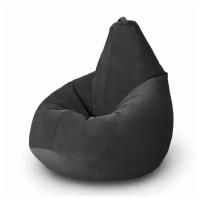 MyPuff кресло-мешок Груша, размер XXXL-Стандарт, мебельный велюр, черный