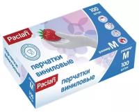 Paclan Перчатки виниловые (M) 100 шт/упак