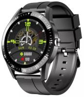 Смарт часы фитнес браслет Tiroki S1 мужские наручные с давлением, пульсометром, шагомером, счетчиком калорий, smart watch водонепроницаемые, черные