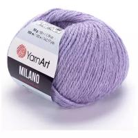 Пряжа YarnArt "Milano" 8% альпака, 20% шерсть, 8% вискоза, 64% акрил 130 м, 1 шт, 50 г, 860 астра (9343855)