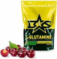 Л-Глутамин порошок Binasport "L-GLUTAMINE" (Глютамин) 200 г со вкусом вишни