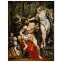 Картина (репродукция) "Геркулес и Омфала", Рубенс, Питер Пауль", печать на холсте