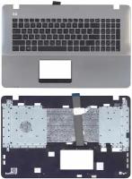 Клавиатура для ноутбука Asus X751 топ-панель черно-серебристый