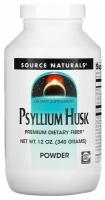 Source Naturals, Psyllium Husk Powder (Псиллиум), клетчатка, порошок из шелухи семян подорожника, 340 г