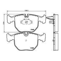 Дисковые тормозные колодки передние HELLA PAGID 8DB 355 008-281 для BMW-Alpina B10, BMW X5, BMW 5 series, BMW 7 series (4 шт.)