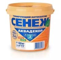 Сенеж декоративная пропитка Аквадекор X2, 0.9 кг, 0.9 л, 114 Рябина