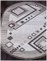 Ковер 462E8 - Овал Серый, Современный, Ковер на пол, в гостиную, спальню, в ассортименте, Турция, Бельгия, Россия (100 см. на 200 см.)