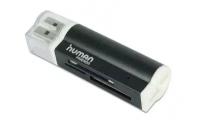 USB 2.0 Card reader CBR Human Friends Lighter Black, Multi Card Reader