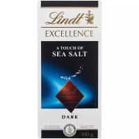 Lindt Excellence темный шоколад с морской солью, 100 г