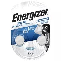 Батарейка Energizer Ultimate Lithium CR2016, в упаковке: 2 шт