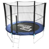 Каркасный батут Start Line Fitness 10FT с внешней сеткой и лестницей 305х305 см