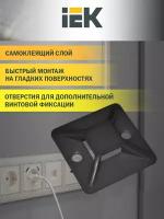 Площадка самокл. 25х25 под хомуты черн. (уп.20шт), IEK UHP31-25-020 (1 упак)