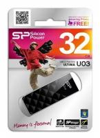 Флешка Silicon Power Ultima U03 32 GB, черный