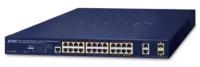 Коммутатор/ PLANET GS-4210-24HP2C IPv6/IPv4,4-Port 10/100/1000T 802.3bt 95W PoE + 20-Port 10/100/100