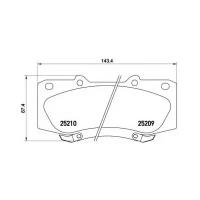 BREMBO P83140 Колодки тормозные